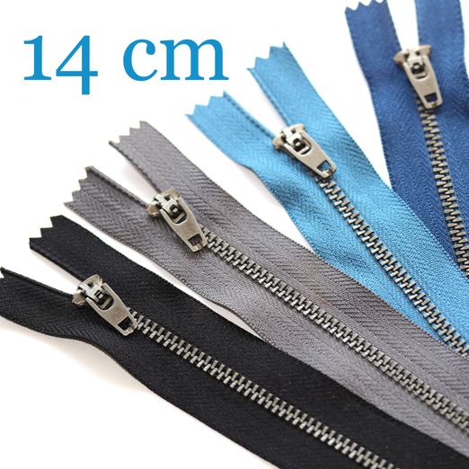 Jeansreißverschluss Metall Antique 14 cm Jeansreißverschluss Metall Antique 14 cm