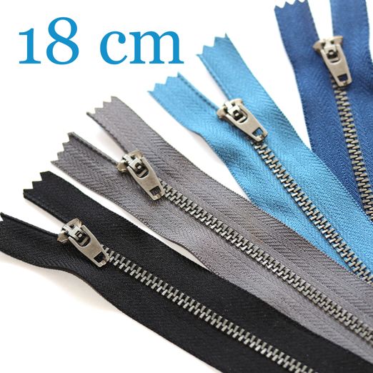 Jeansreißverschluss Metall Antique 18 cm Jeansreißverschluss Metall Antique 18 cm