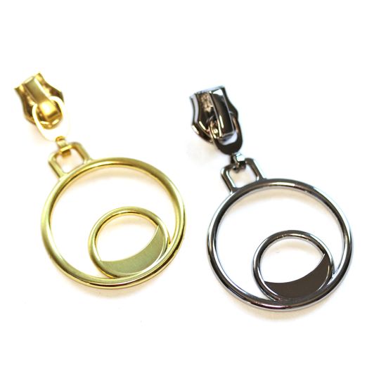 Zipper mit Doppelring - für 6,5mm Raupe 