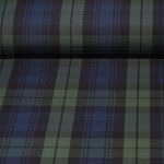 Fox Oilskin - Dry Oilskin light - Blackwatch Tartan Blau Grün
