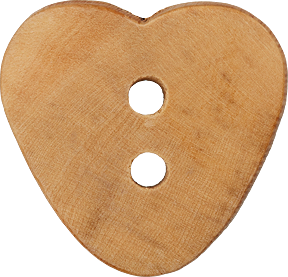 Bouton en bois à 2 trous Coeur-1 Bouton en bois à 2 trous Coeur-1