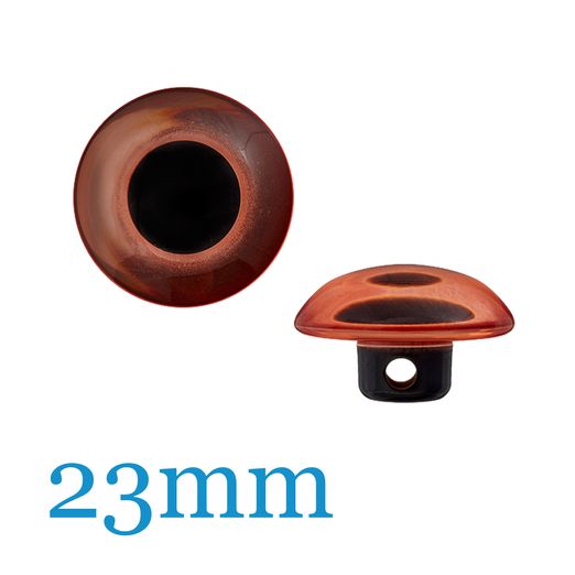 Bouton en polyester oeil d'animal 23mm