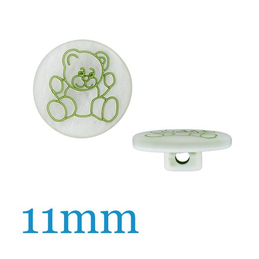 Bouton en polyester avec oeillet 11mm