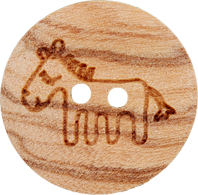 Bouton en bois 2 trous animaux 15mm-1 Bouton en bois 2 trous animaux 15mm-1