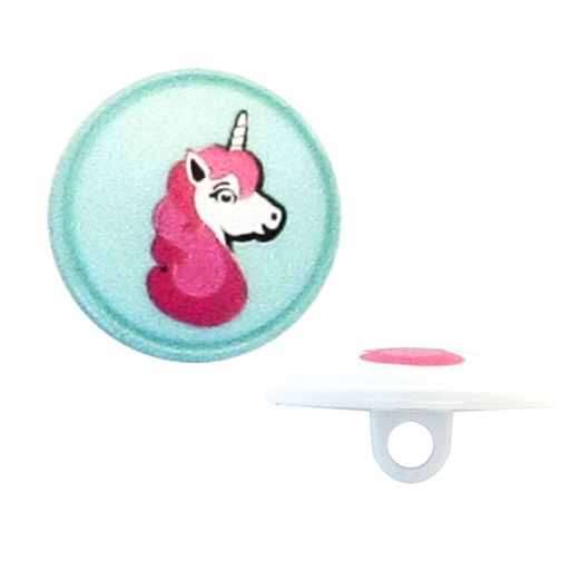 Bouton oeillet licorne en polyester 18mm Bouton oeillet licorne en polyester 18mm