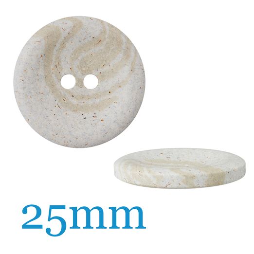 Bouton chanvre/polyester 2-L Recyclé-25mm Bouton chanvre/polyester 2-L Recyclé-25mm