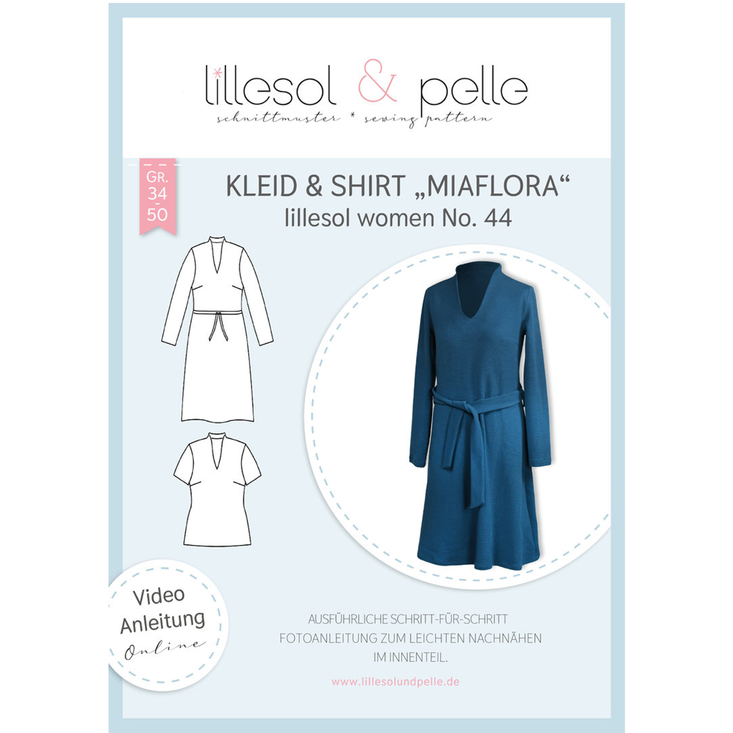 Shirt & Kleid - lillesol women No.44 Miaflora - Papierschnittmuster-0 Shirt & Kleid - lillesol women No.44 Miaflora - Papierschnittmuster-0