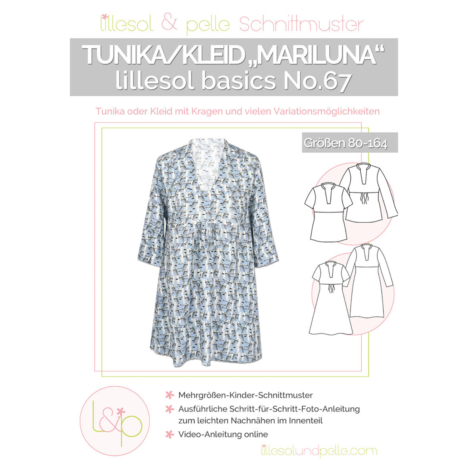 Tunika - lillesol basics No.67 Mariluna - Papierschnittmuster-0 Tunika - lillesol basics No.67 Mariluna - Papierschnittmuster-0