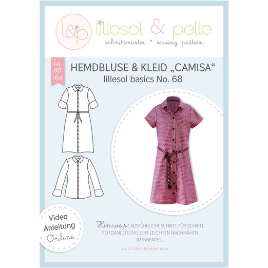 Hemdbluse & Kleid - lillesol basic No.68 Camisa - Papierschnittmuster