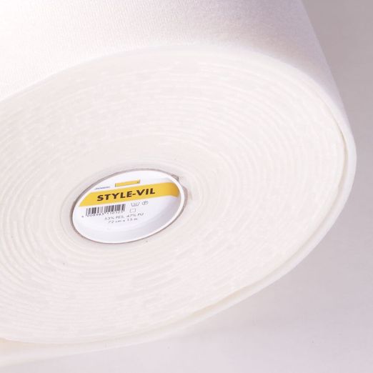 Paquet de tissu Vlieseline Style-Vil/Fix mousse blanche - 75cm de large Paquet de tissu Vlieseline Style-Vil/Fix mousse blanche - 75cm de large