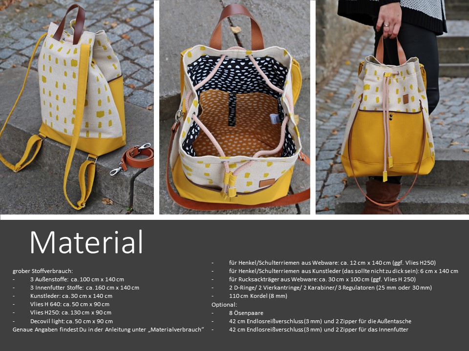 Rucksack - Enna - Schnittmuster eBook-1 Rucksack - Enna - Schnittmuster eBook-1