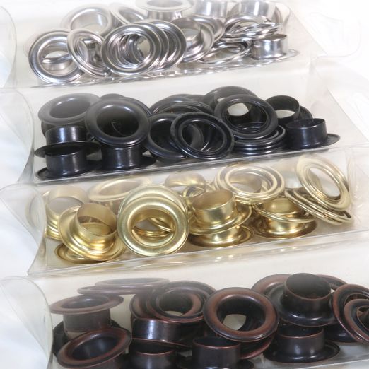 Metall Ösen 14mm Ø - 12 Stück