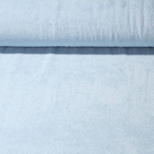 Stretchfrottee Emily - Uni Hellblau