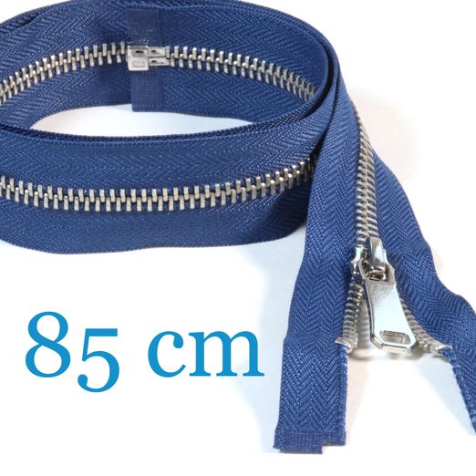 Vestes en métal argenté fermeture éclair divisible 85 cm