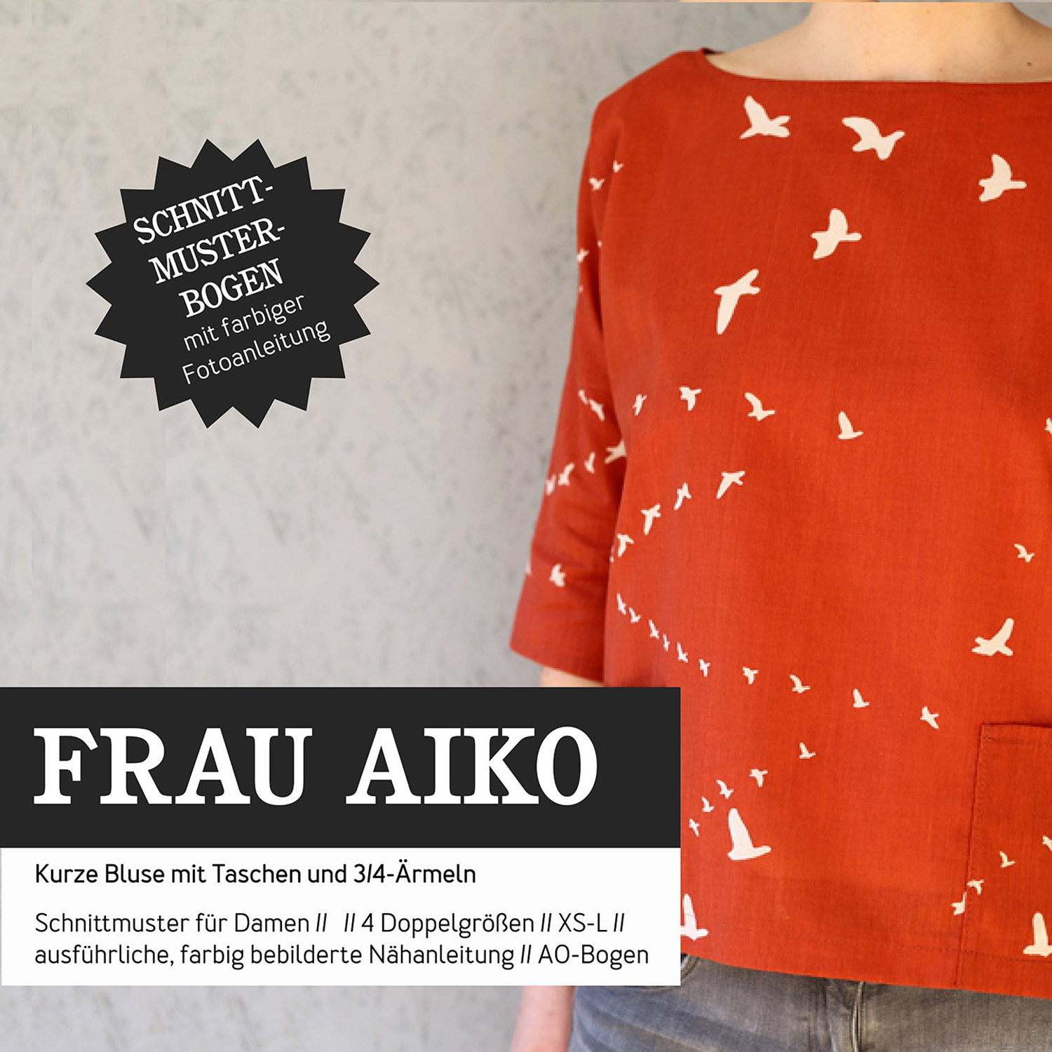 Bluse - FRAU AIKO - Papierschnittmuster-0 Bluse - FRAU AIKO - Papierschnittmuster-0