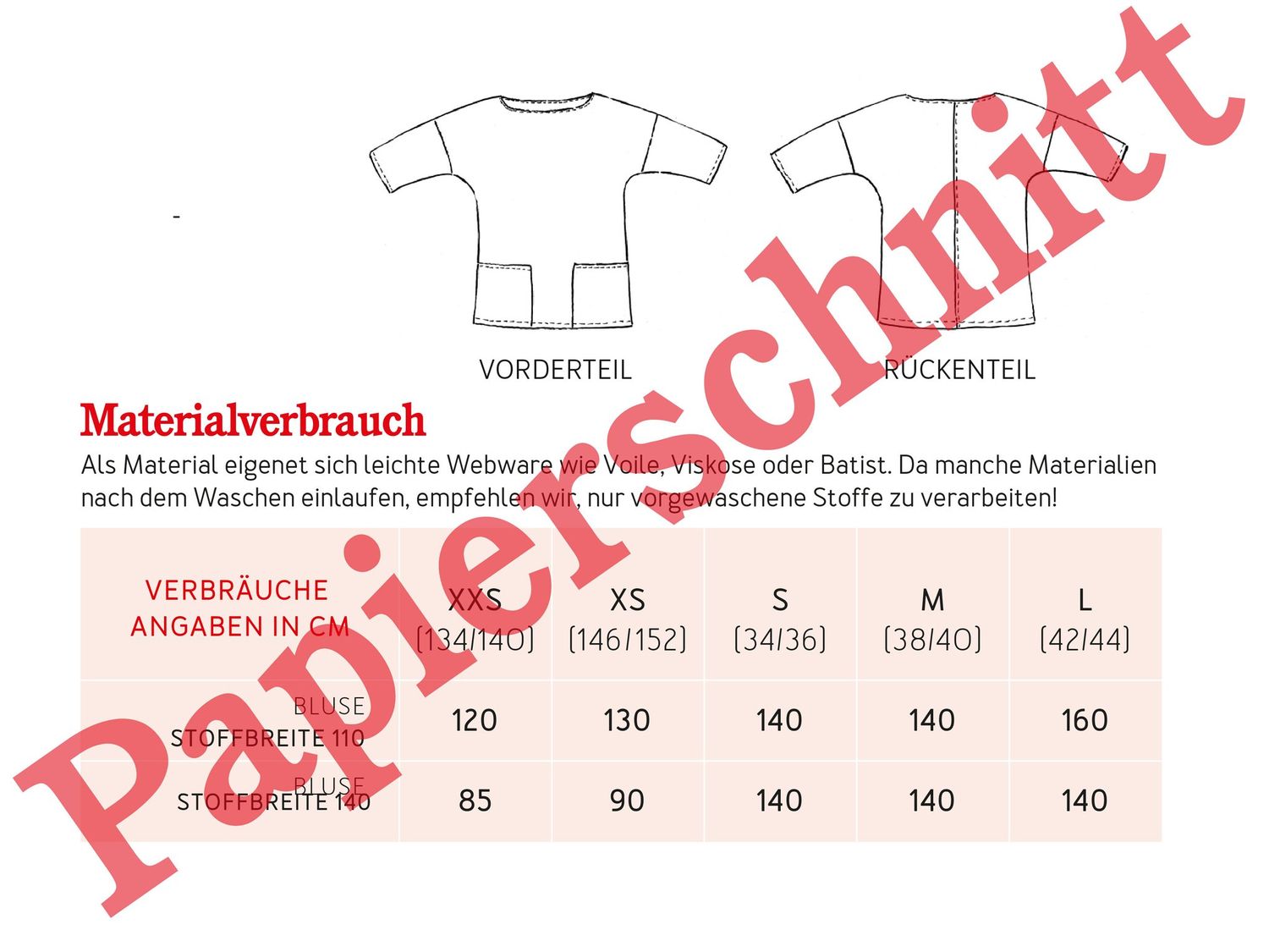 Bluse - FRAU AIKO - Papierschnittmuster-2 Bluse - FRAU AIKO - Papierschnittmuster-2