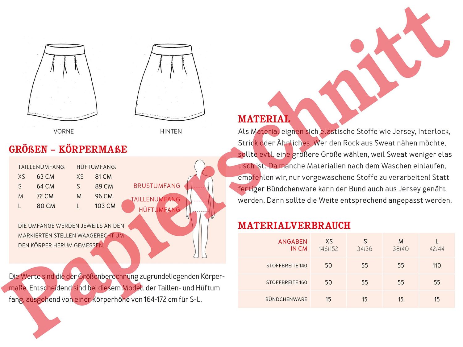 Jerseyrock - FRAU ANTJE - Papierschnittmuster-2 Jerseyrock - FRAU ANTJE - Papierschnittmuster-2