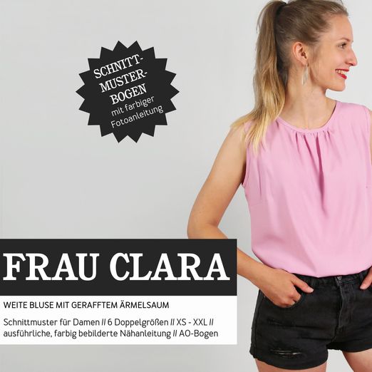 Ärmellose Bluse - FRAU CLARA - Papierschnittmuster