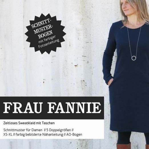 Sweatkleid - FRAU FANNIE - Papierschnittmuster Sweatkleid - FRAU FANNIE - Papierschnittmuster