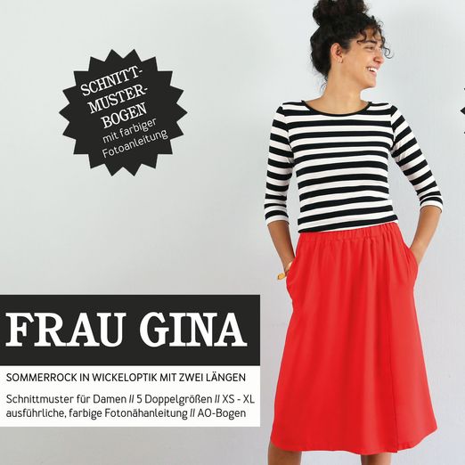 Rock Wickeloptik - FRAU GINA - Papierschnittmuster