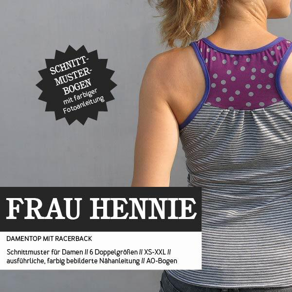 Racerbacktop - FRAU HENNIE - Papierschnittmuster-0 Racerbacktop - FRAU HENNIE - Papierschnittmuster-0