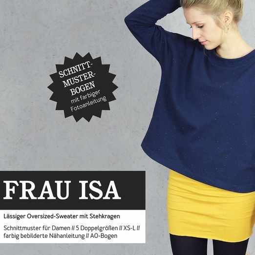 Oversized Sweater - FRAU ISA - Papierschnittmuster Oversized Sweater - FRAU ISA - Papierschnittmuster