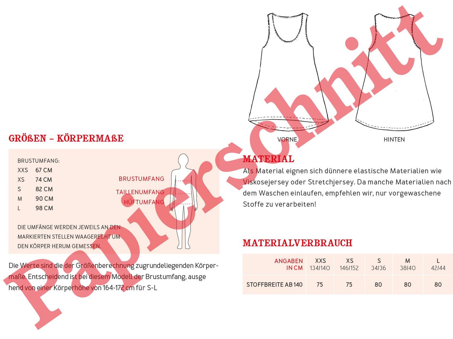 Teenie- und Damentop - FRAU JANA - Papierschnittmuster-2 Teenie- und Damentop - FRAU JANA - Papierschnittmuster-2