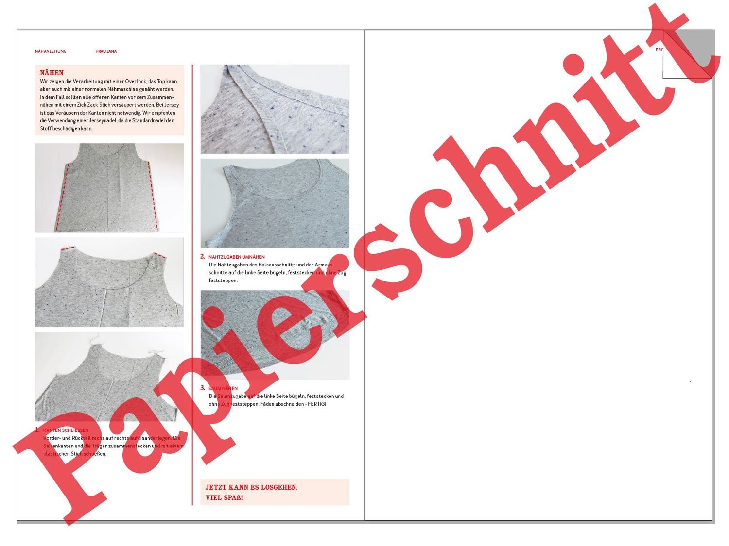 Teenie- und Damentop - FRAU JANA - Papierschnittmuster-3 Teenie- und Damentop - FRAU JANA - Papierschnittmuster-3