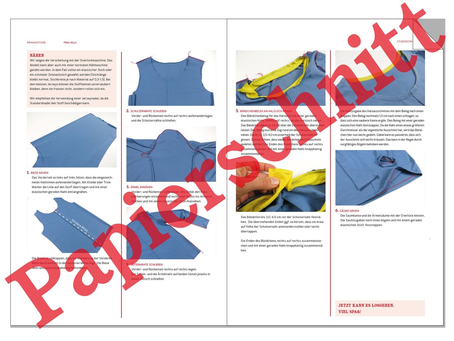 Langarmshirt mit Biese - FRAU JELLA - Papierschnittmuster-2 Langarmshirt mit Biese - FRAU JELLA - Papierschnittmuster-2