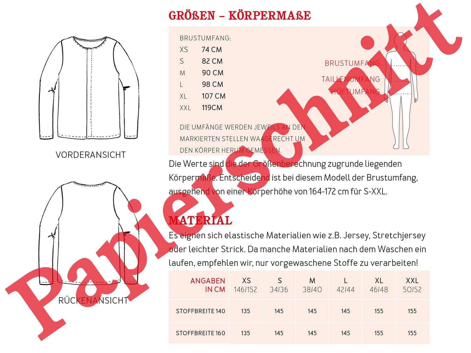 Langarmshirt mit Biese - FRAU JELLA - Papierschnittmuster-3 Langarmshirt mit Biese - FRAU JELLA - Papierschnittmuster-3