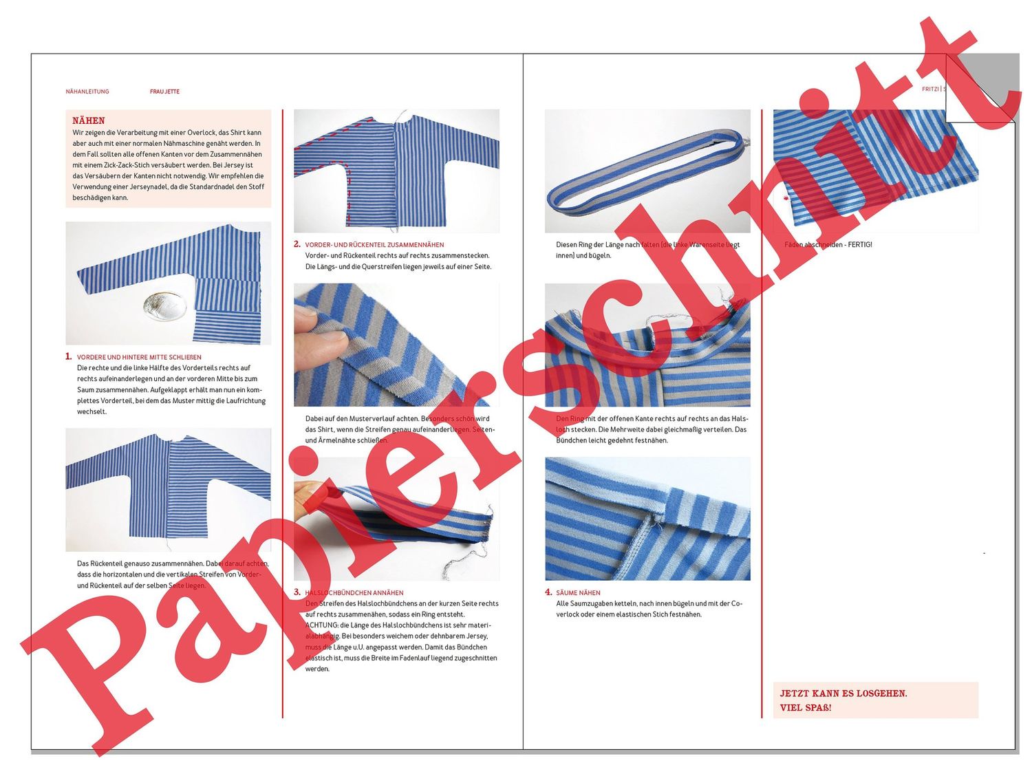Fledermausshirt - FRAU JETTE - Papierschnittmuster-3 Fledermausshirt - FRAU JETTE - Papierschnittmuster-3