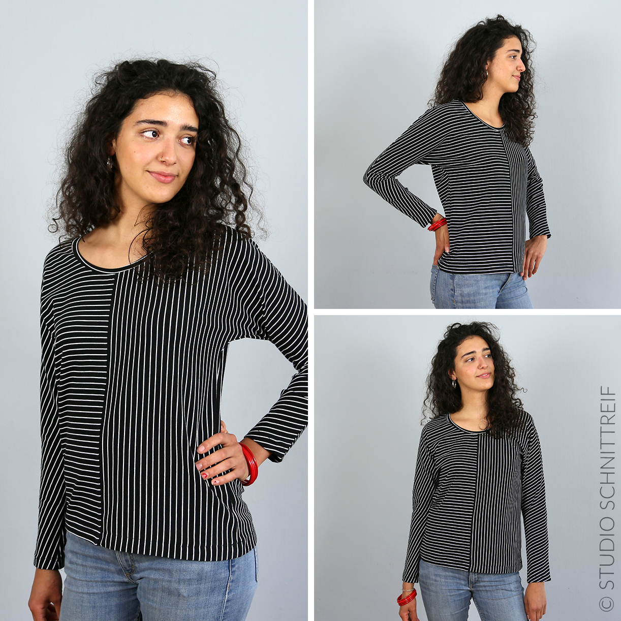 Fledermausshirt - FRAU JETTE - Papierschnittmuster-1 Fledermausshirt - FRAU JETTE - Papierschnittmuster-1