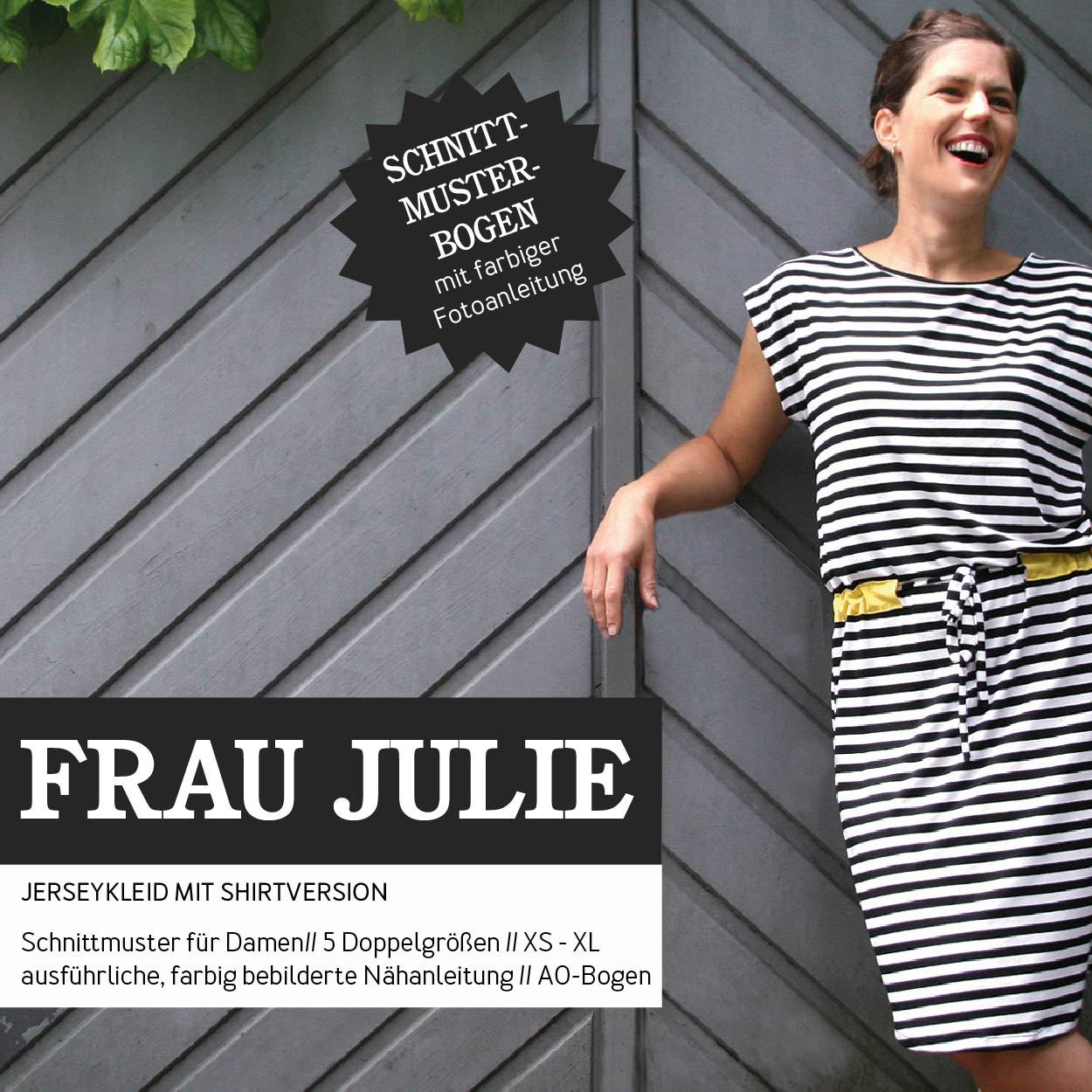 Jerseykleid und Shirt - FRAU JULIE - Papierschnittmuster-0 Jerseykleid und Shirt - FRAU JULIE - Papierschnittmuster-0