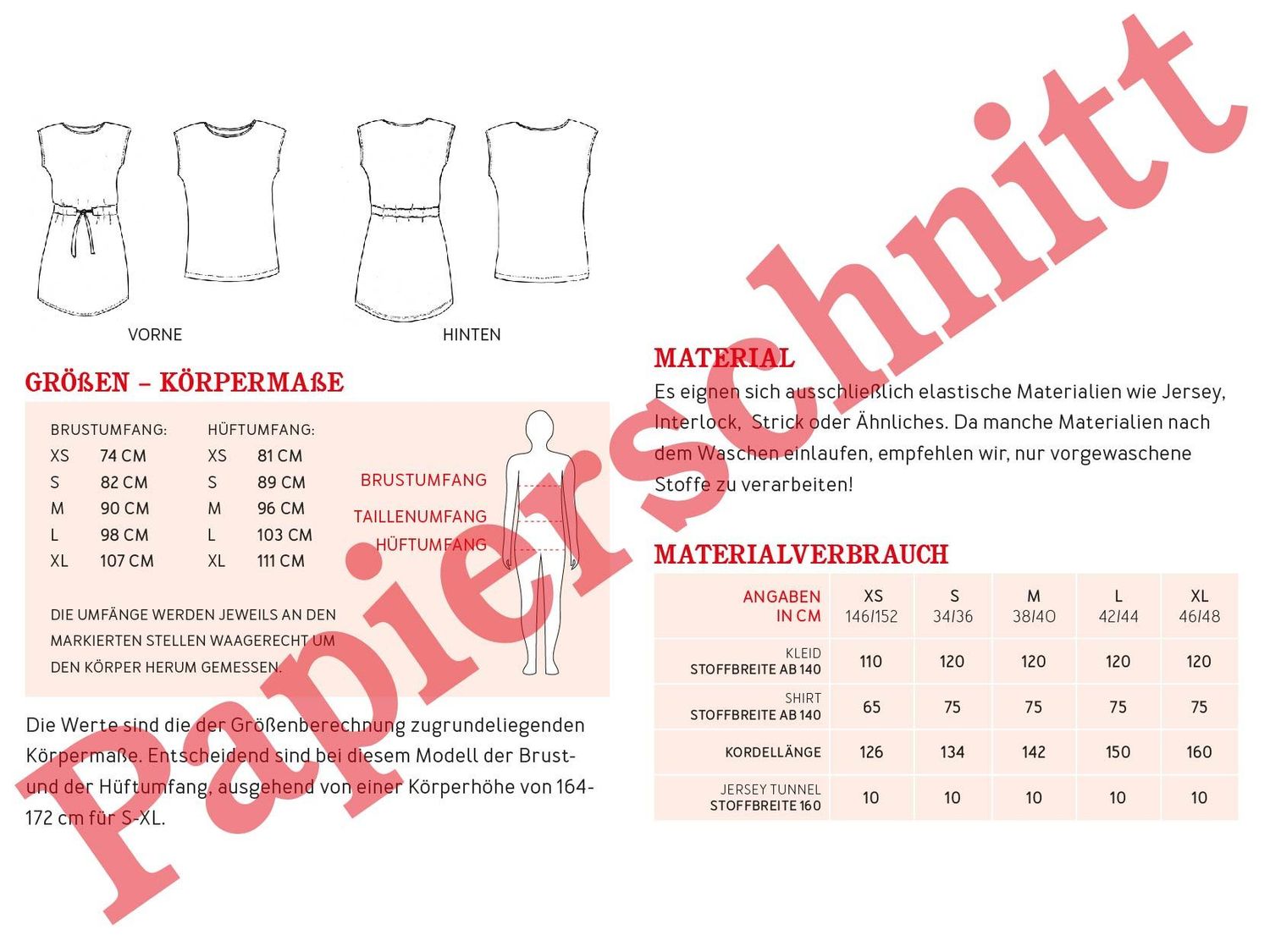 Jerseykleid und Shirt - FRAU JULIE - Papierschnittmuster-3 Jerseykleid und Shirt - FRAU JULIE - Papierschnittmuster-3