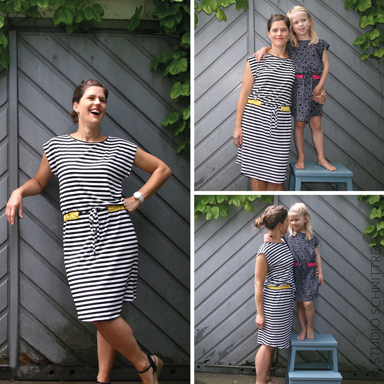 Jerseykleid und Shirt - FRAU JULIE - Papierschnittmuster-1 Jerseykleid und Shirt - FRAU JULIE - Papierschnittmuster-1