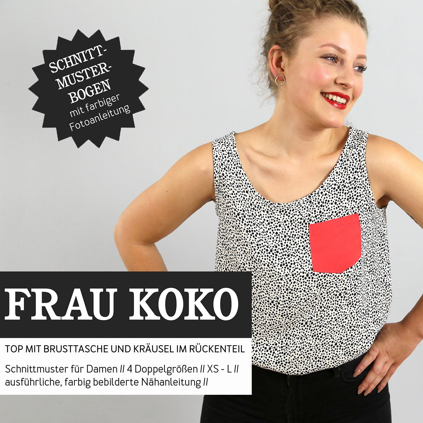 Sommertop - FRAU KOKO - Papierschnittmuster-0 Sommertop - FRAU KOKO - Papierschnittmuster-0