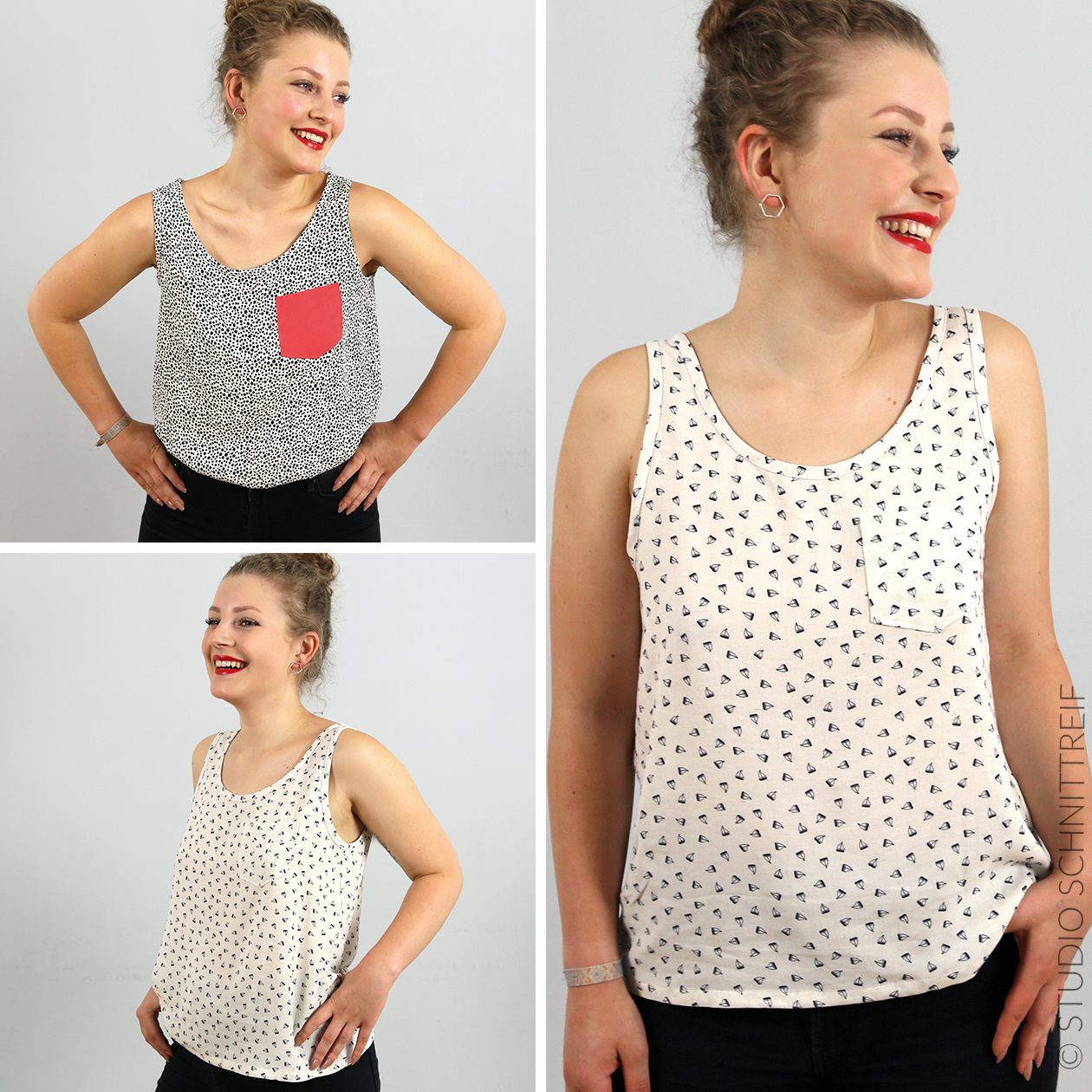 Sommertop - FRAU KOKO - Papierschnittmuster-1 Sommertop - FRAU KOKO - Papierschnittmuster-1