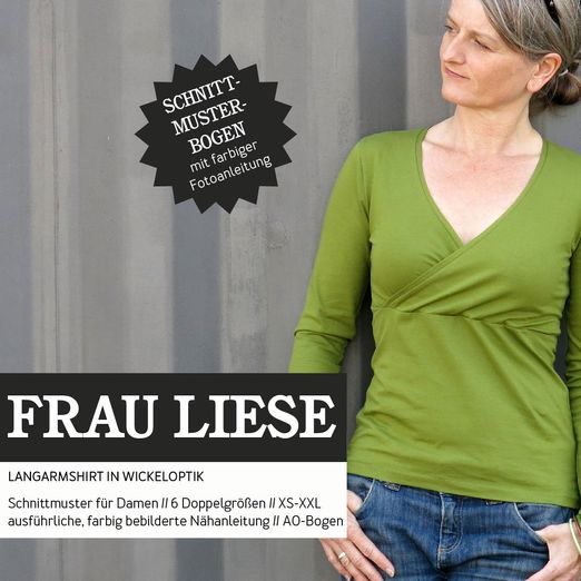 Shirt in Wickeloptik - FRAU LIESE - Papierschnittmuster