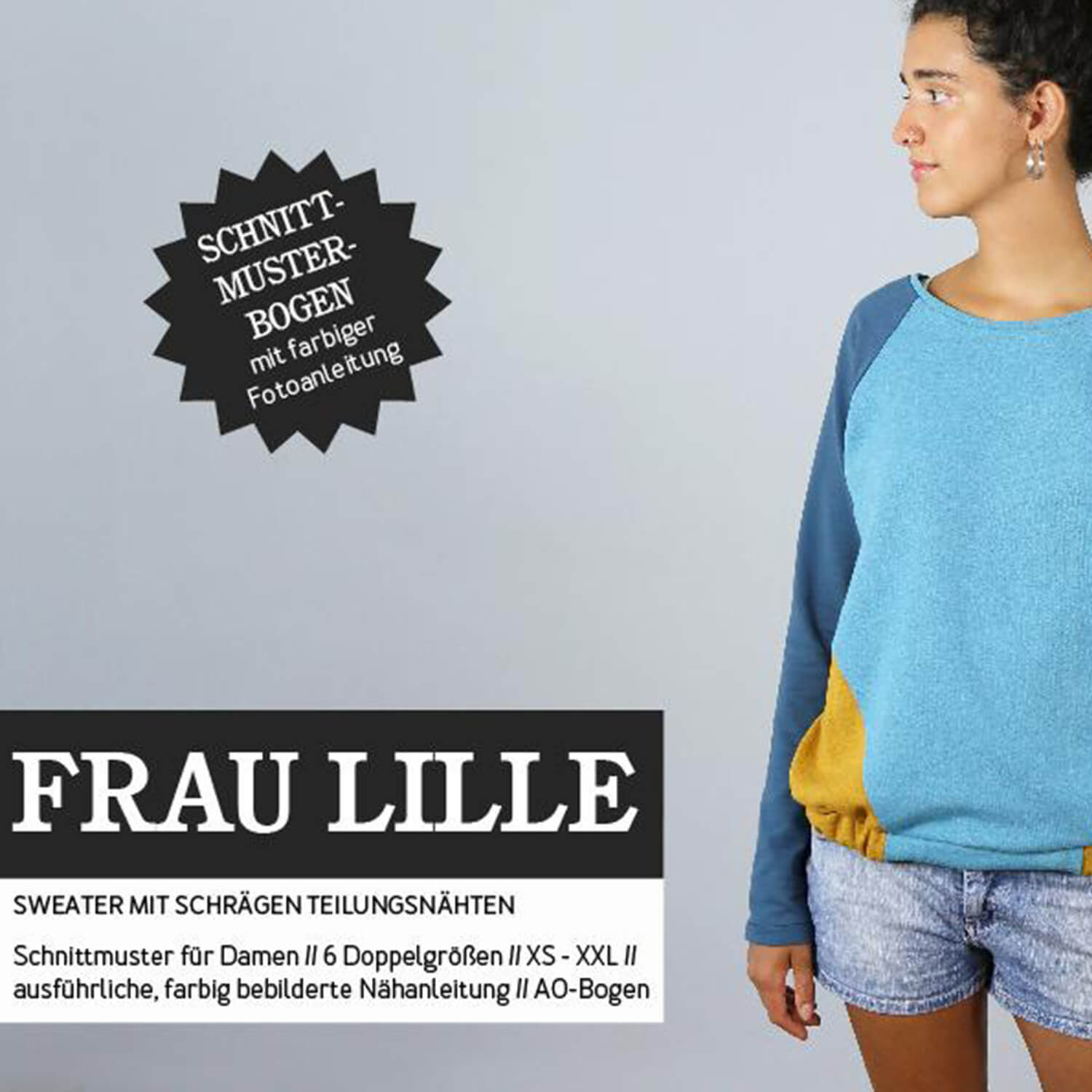 Raglansweater - FRAU LILLE - Papierschnittmuster-0 Raglansweater - FRAU LILLE - Papierschnittmuster-0