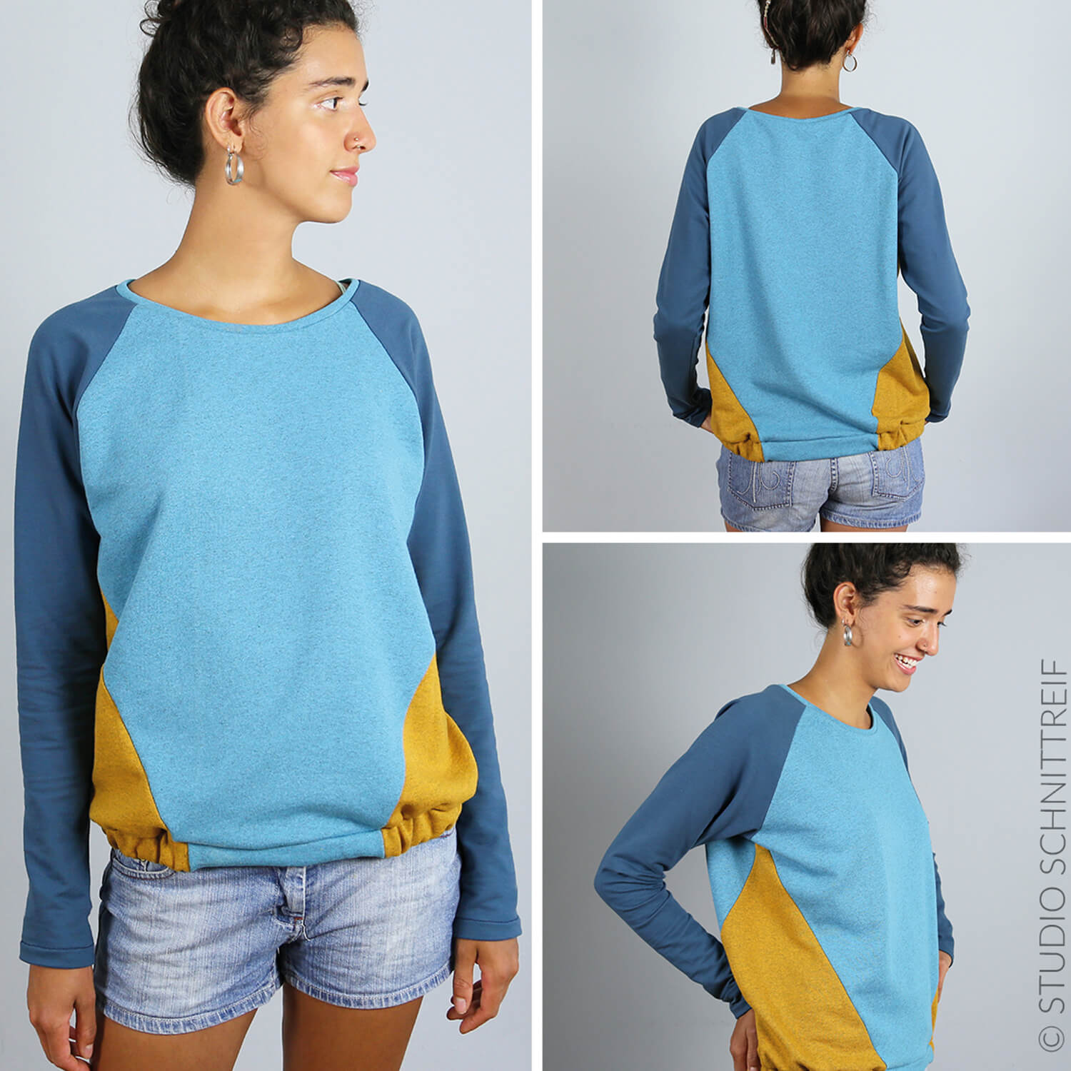 Raglansweater - FRAU LILLE - Papierschnittmuster-2 Raglansweater - FRAU LILLE - Papierschnittmuster-2