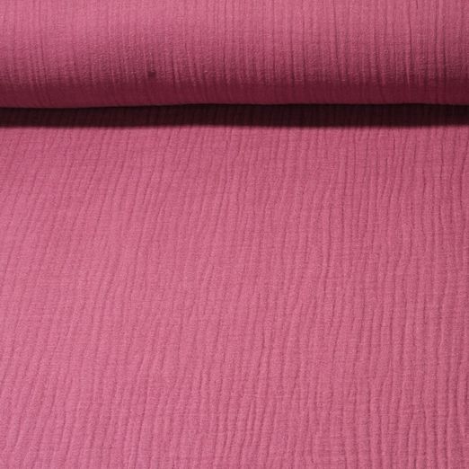 Mousseline Konstantin - Triple gaze Vieux rose