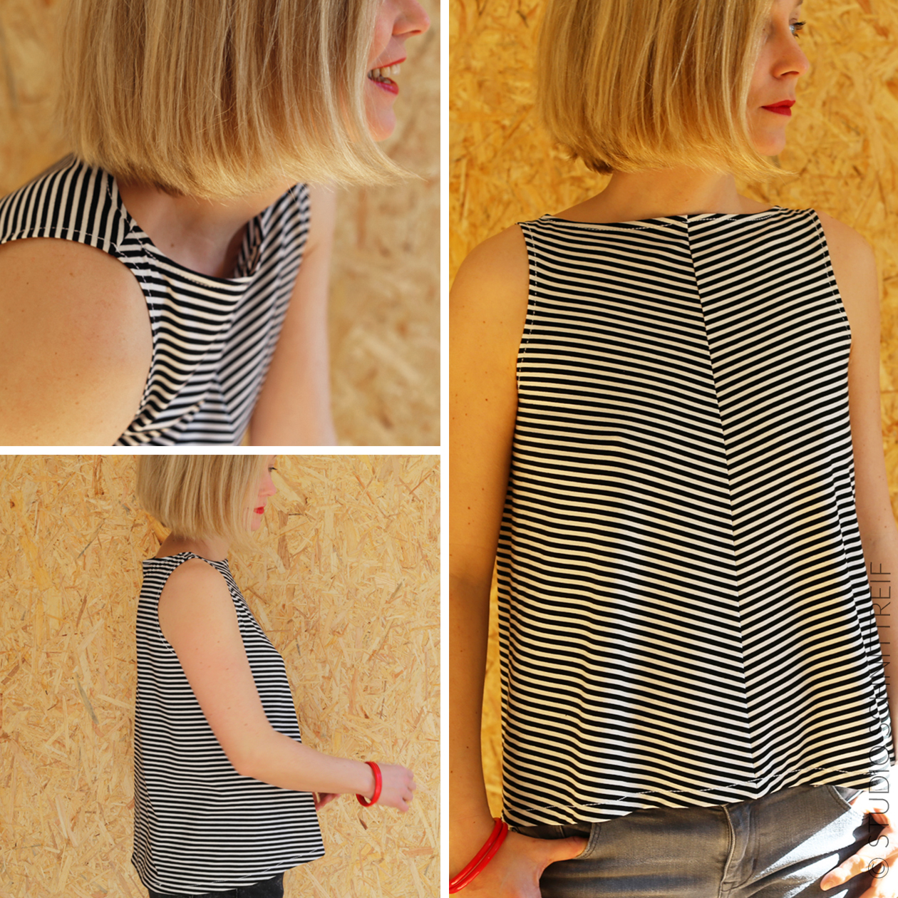 Damentop - FRAU LIZZY - Papierschnittmuster-1 Damentop - FRAU LIZZY - Papierschnittmuster-1