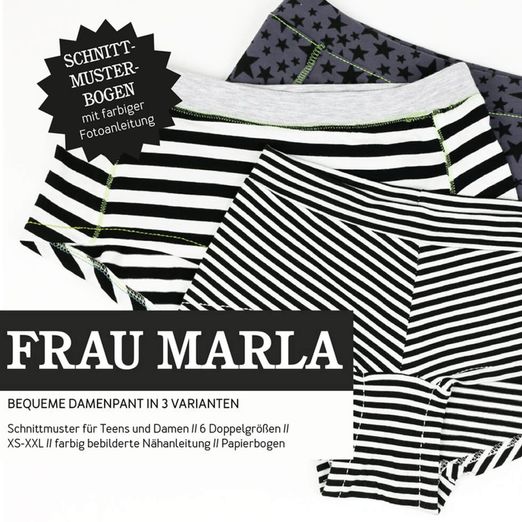 Damenpants - FRAU MARLA - Papierschnittmuster
