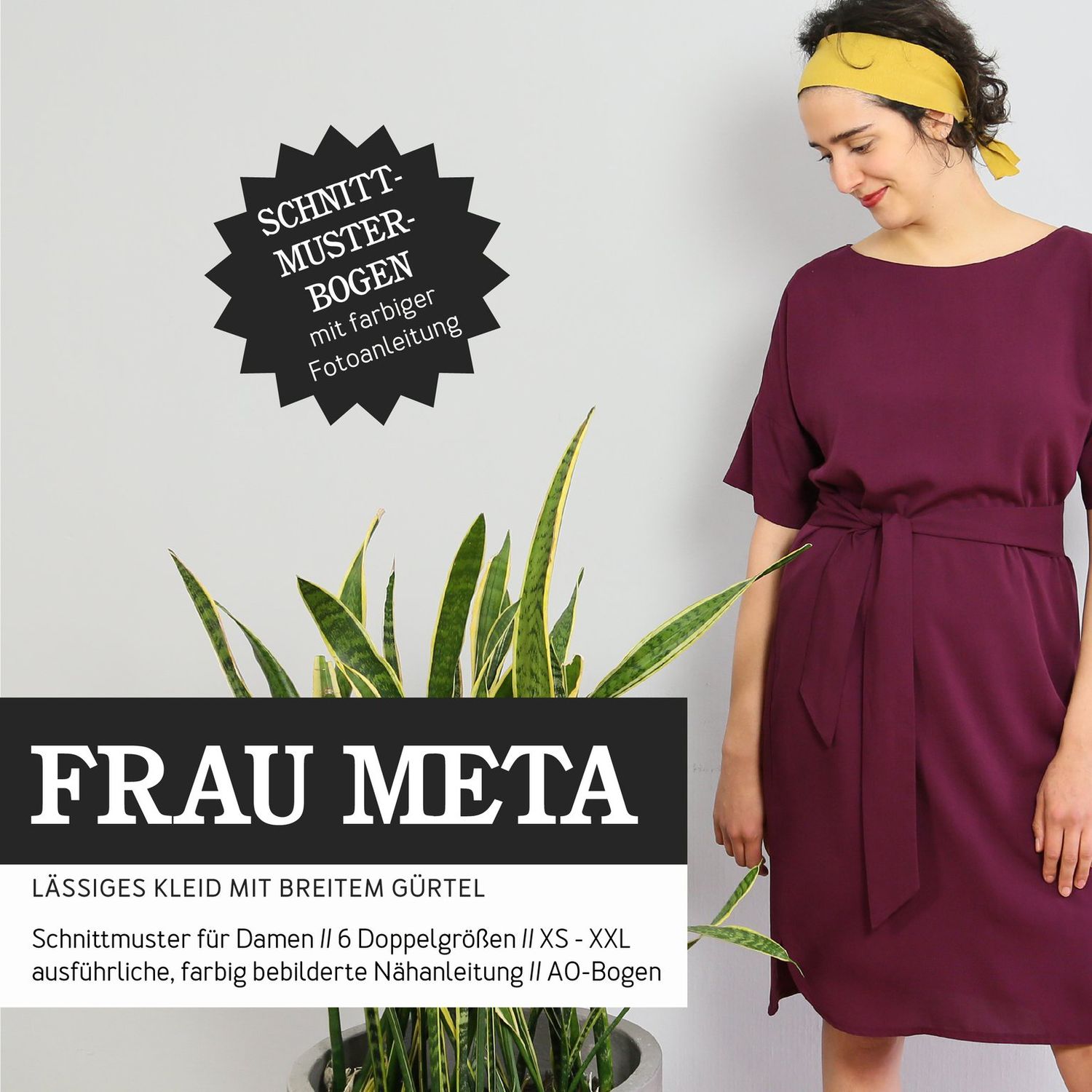 Kleid - FRAU META - Papierschnittmuster-0 Kleid - FRAU META - Papierschnittmuster-0