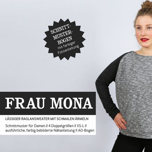 Raglansweater - FRAU MONA - Papierschnittmuster