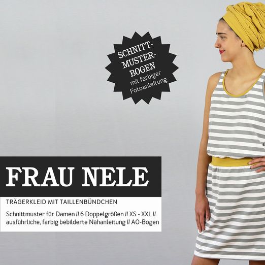 Trägerkleid - FRAU NELE - Papierschnittmuster Trägerkleid - FRAU NELE - Papierschnittmuster