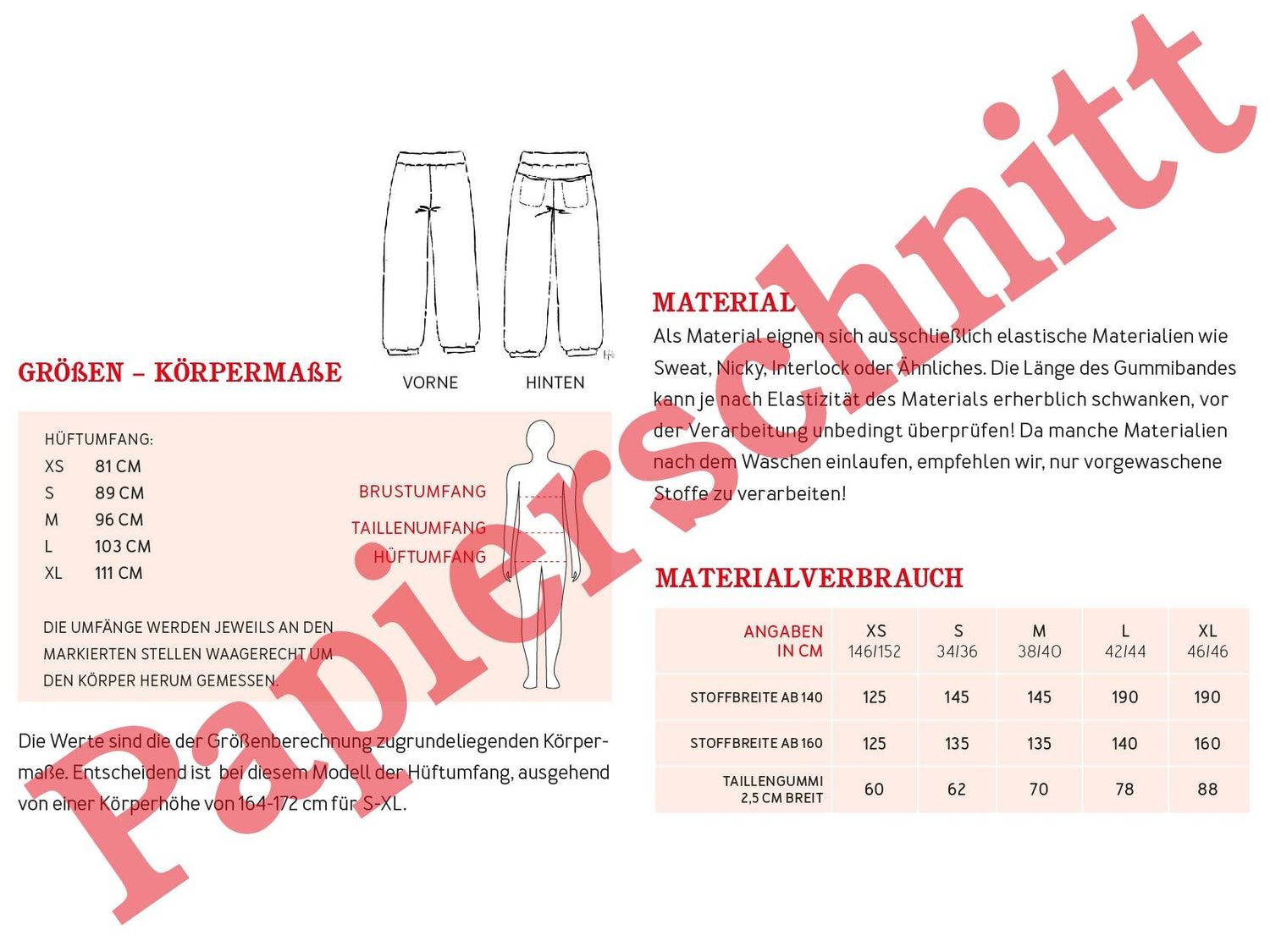 Sweathose - FRAU PAULI - Papierschnittmuster-3 Sweathose - FRAU PAULI - Papierschnittmuster-3