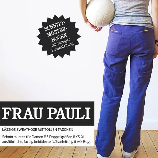 Sweathose - FRAU PAULI - Papierschnittmuster Sweathose - FRAU PAULI - Papierschnittmuster