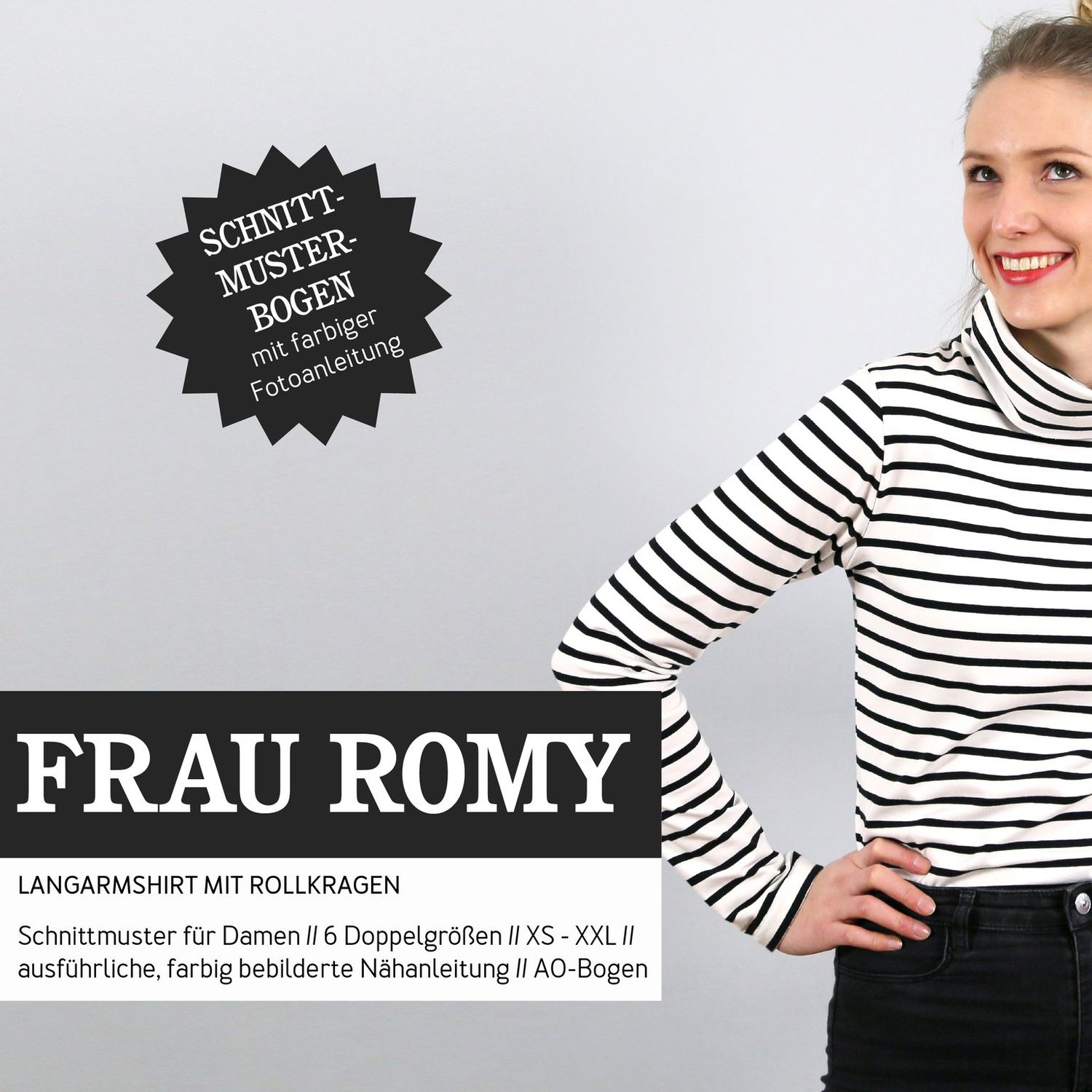 Rollkragenshirt - FRAU ROMY - Papierschnittmuster-0 Rollkragenshirt - FRAU ROMY - Papierschnittmuster-0