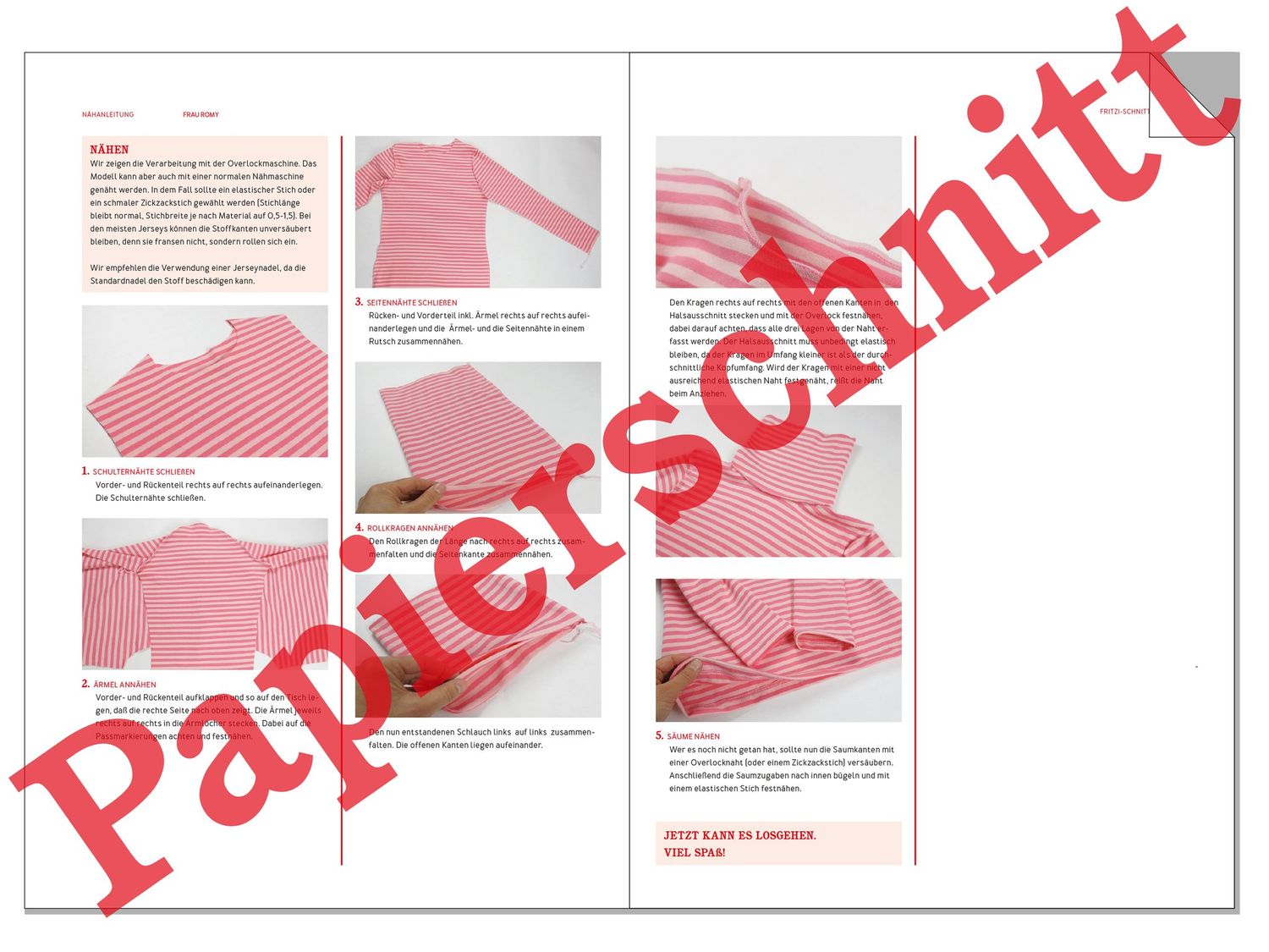 Rollkragenshirt - FRAU ROMY - Papierschnittmuster-2 Rollkragenshirt - FRAU ROMY - Papierschnittmuster-2